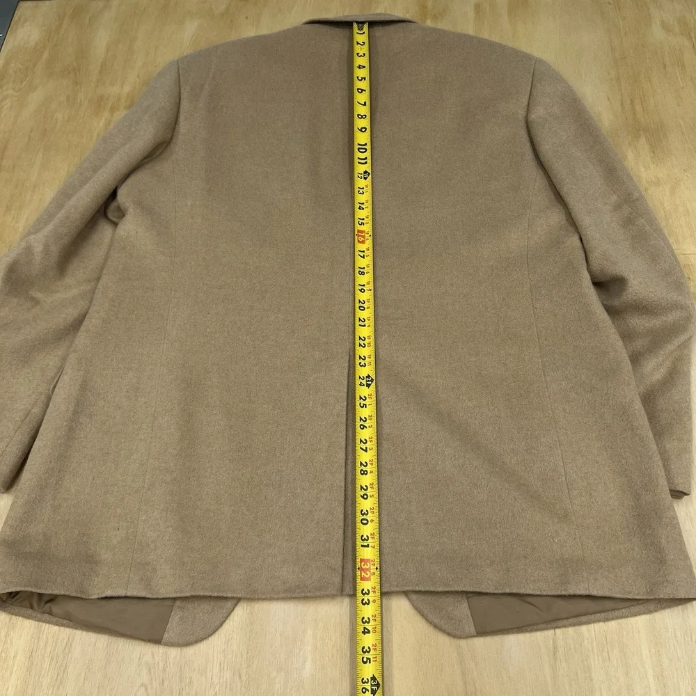 John W. Nordstrom Camel Hair Blazer Jacket Sport Coat Mens 44L Long Khaki